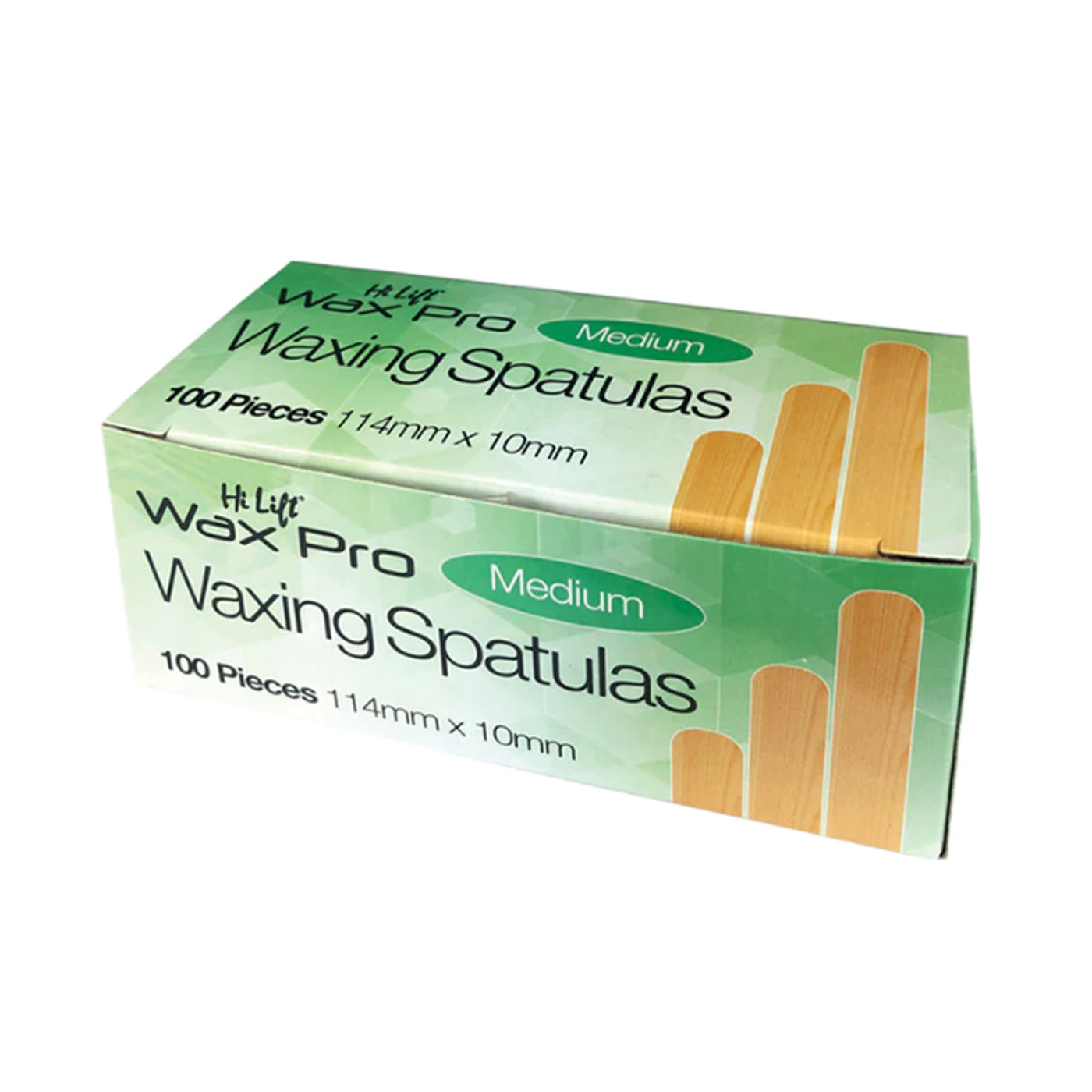 Hi Lift Wooden Waxing Spatulas - Medium 100 Pack