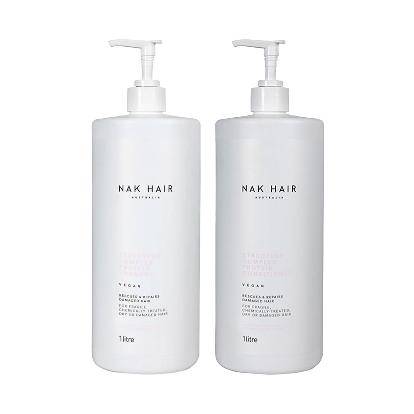 NAK Structure Complex Protein Shampoo & Conditioner Pack 1 Litre
