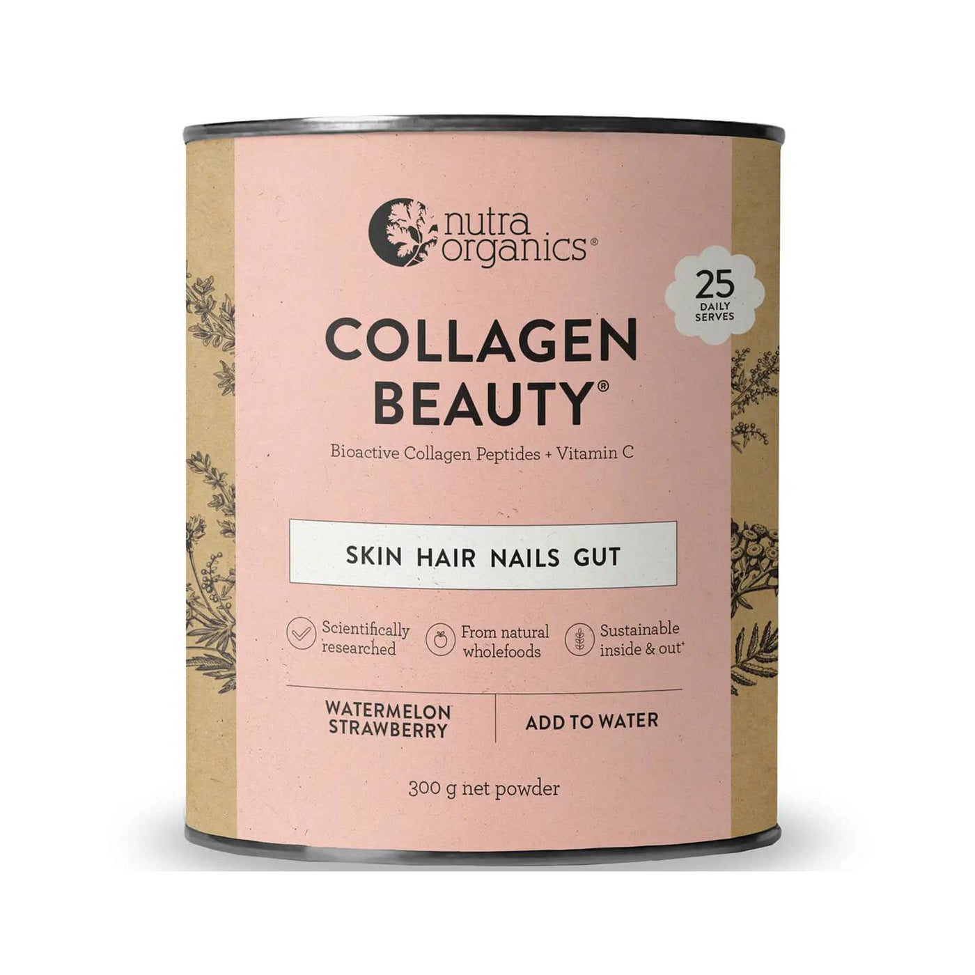 Nutra Organics Collagen Beauty WaterBerry 300g