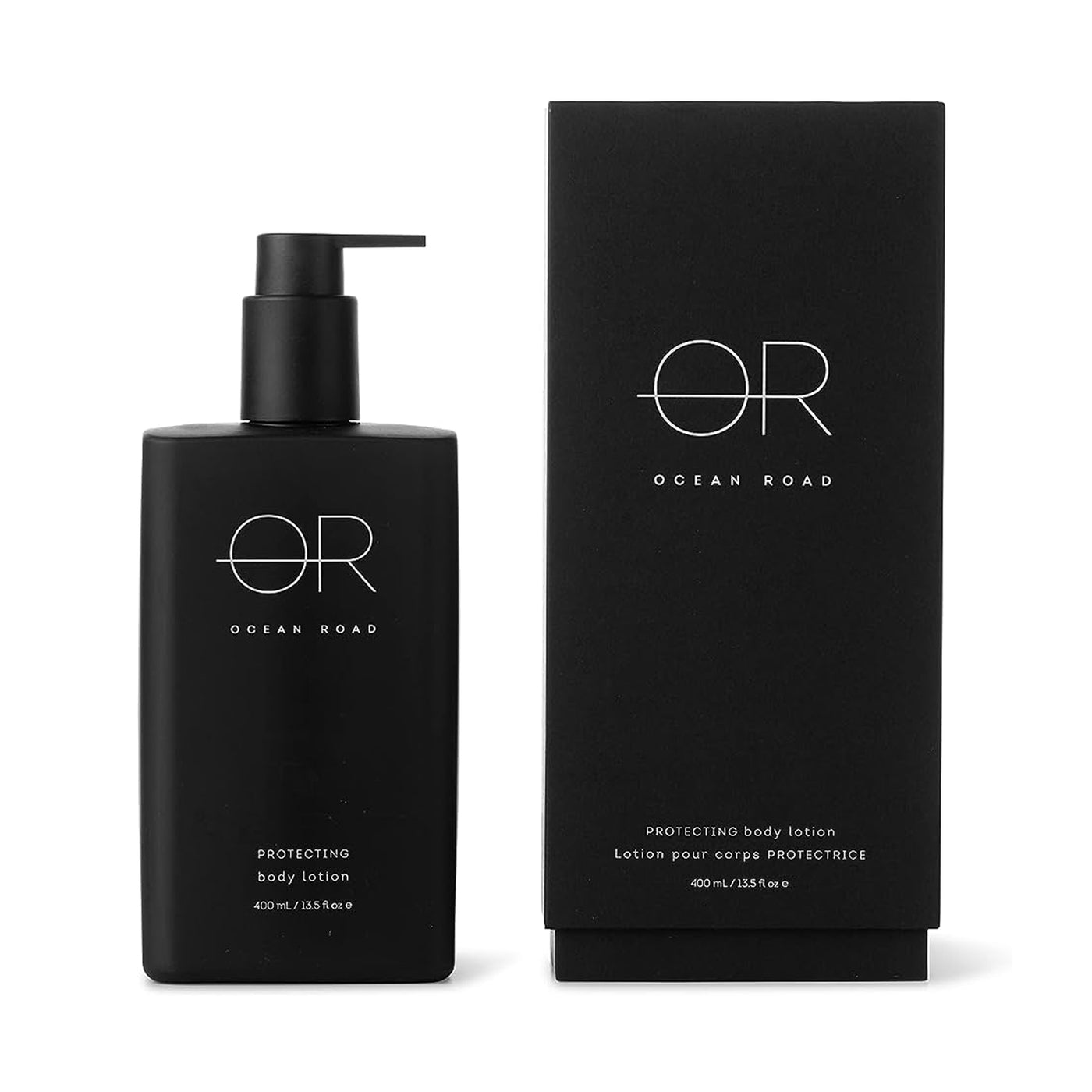 Ocean Road Black Protecting Body Lotion 400ml with packaging