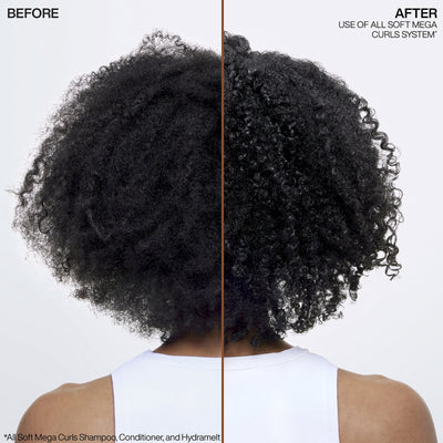 Redken All Soft Mega Curls Shampoo (300ml) before and after