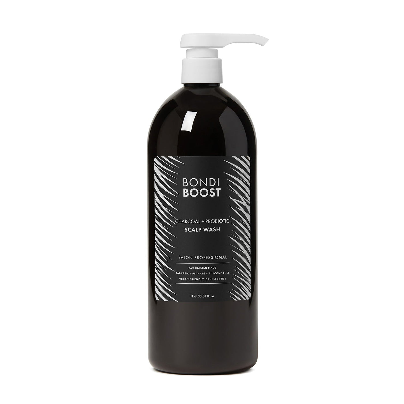 BondiBoost Charcoal + Probiotic Scalp Wash 1 Litre