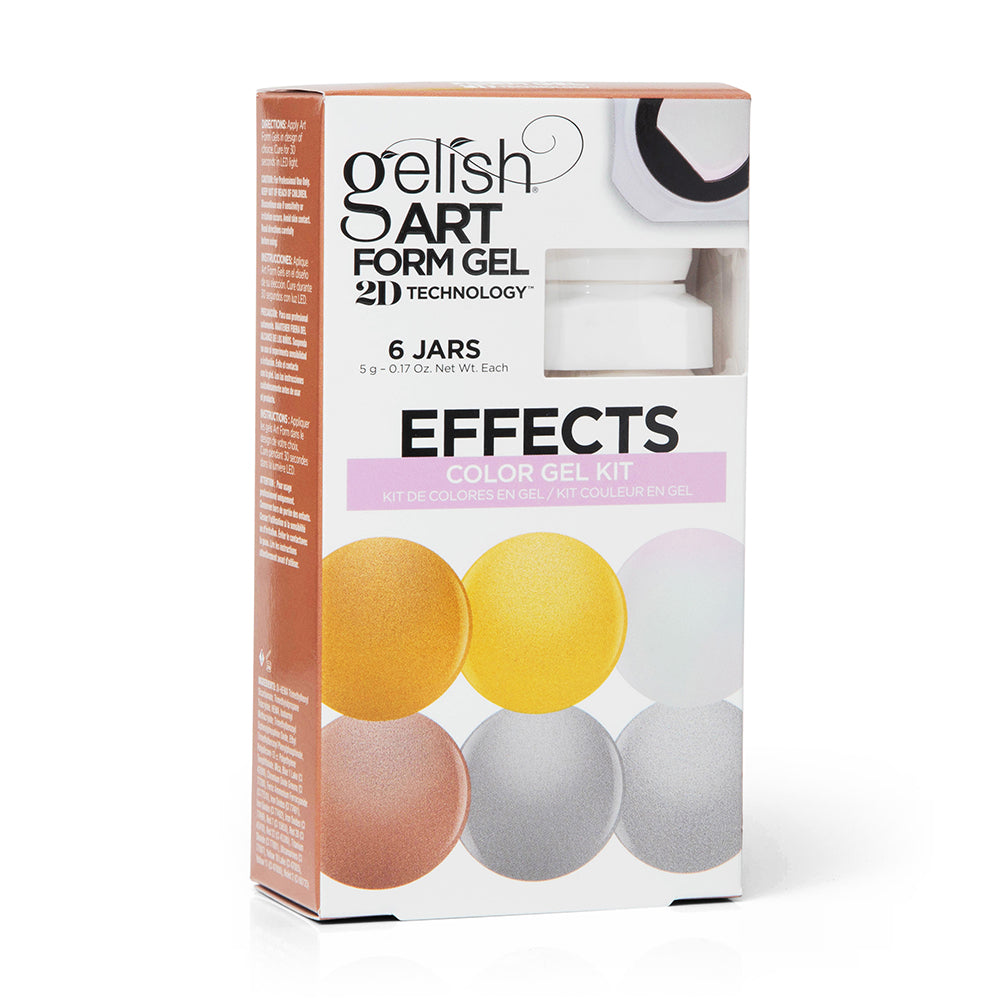 Gelish Art Form Gel 2D Technology - Effects Color Kit 1121797 6 x 5g