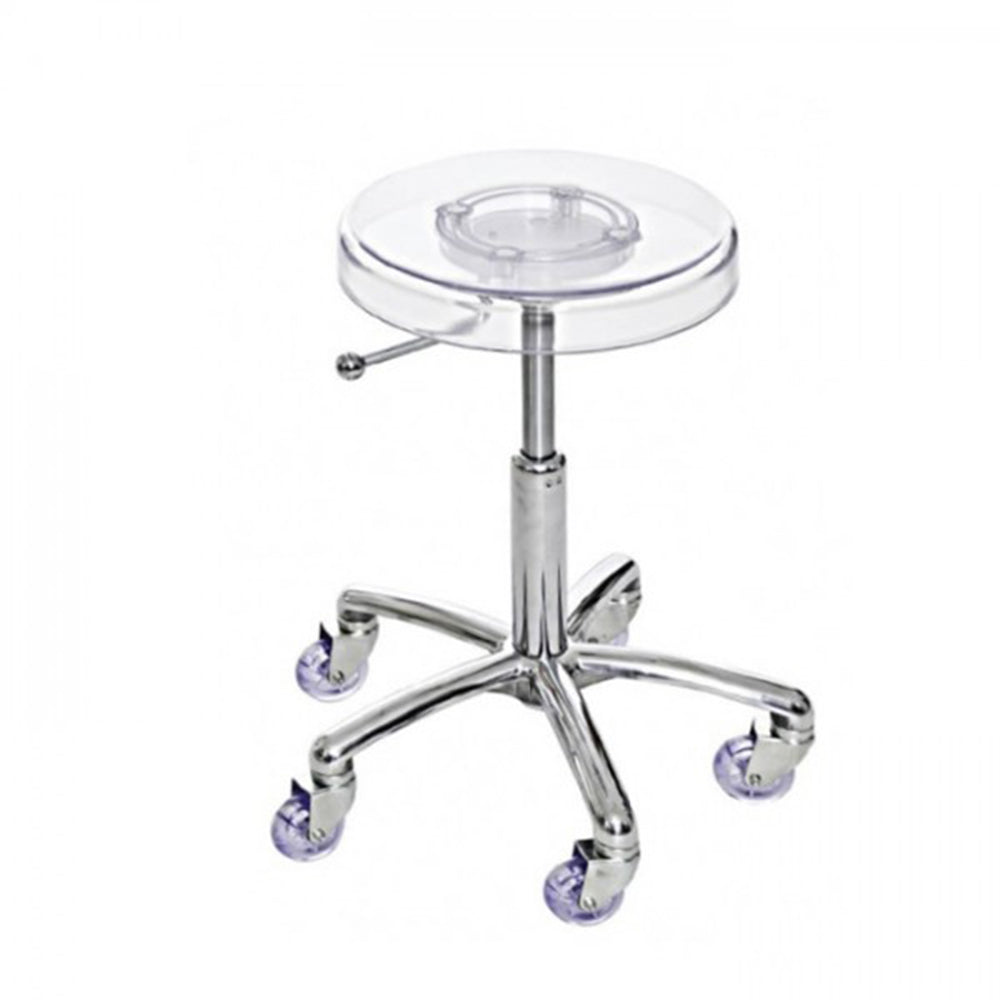 Joiken Clear Cutting Stool with Chrome Base