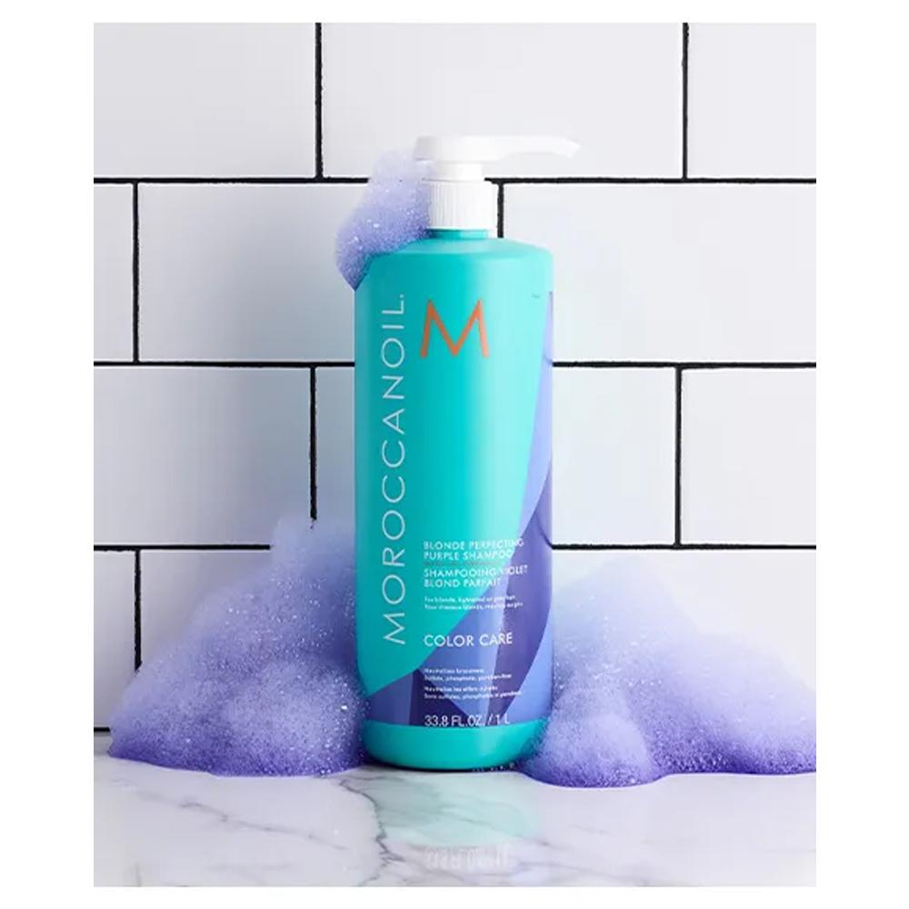 Moroccanoil Blonde Perfecting Purple Shampoo 1 Litre