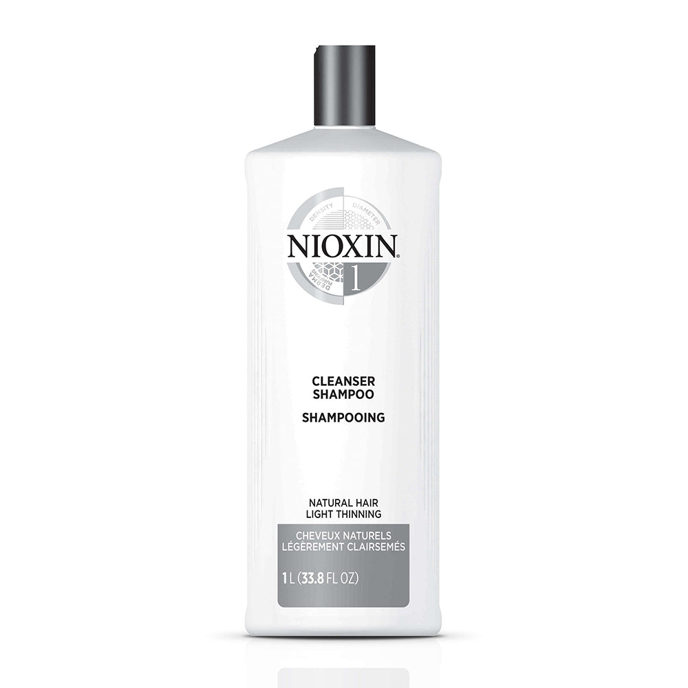 Nioxin System 1 Cleanser Shampoo for Natural Hair with Light Thinning 1 Litre