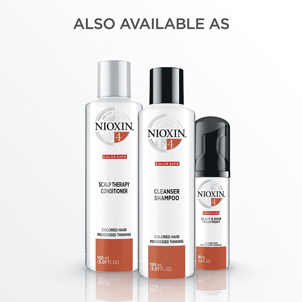 Nioxin System 4 Cleanser Shampoo for Coloured Hair with Progressed Thinning 300ml