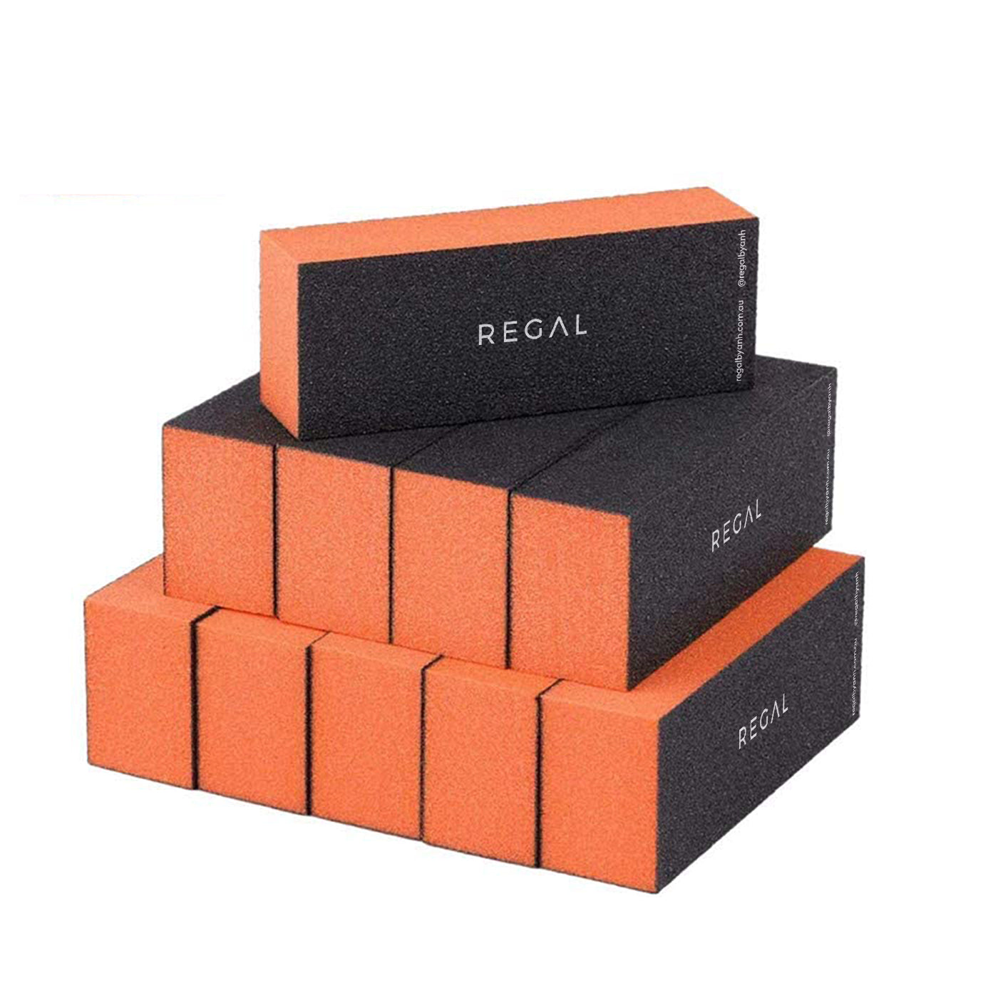 Regal by Anh Orange Buffing Block 10 Pack - Large