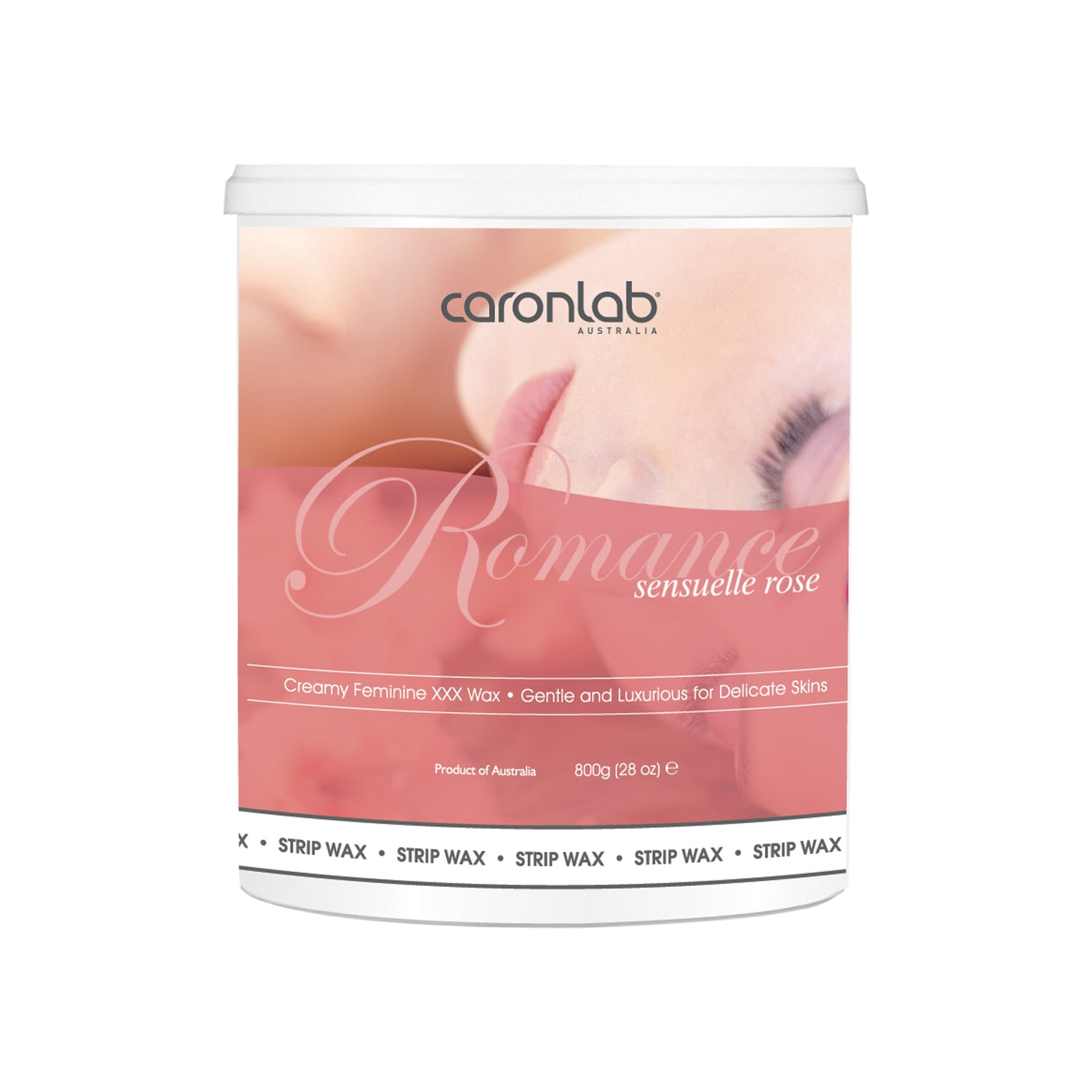 Caronlab Romance Strip Wax Microwaveable Pot 800g