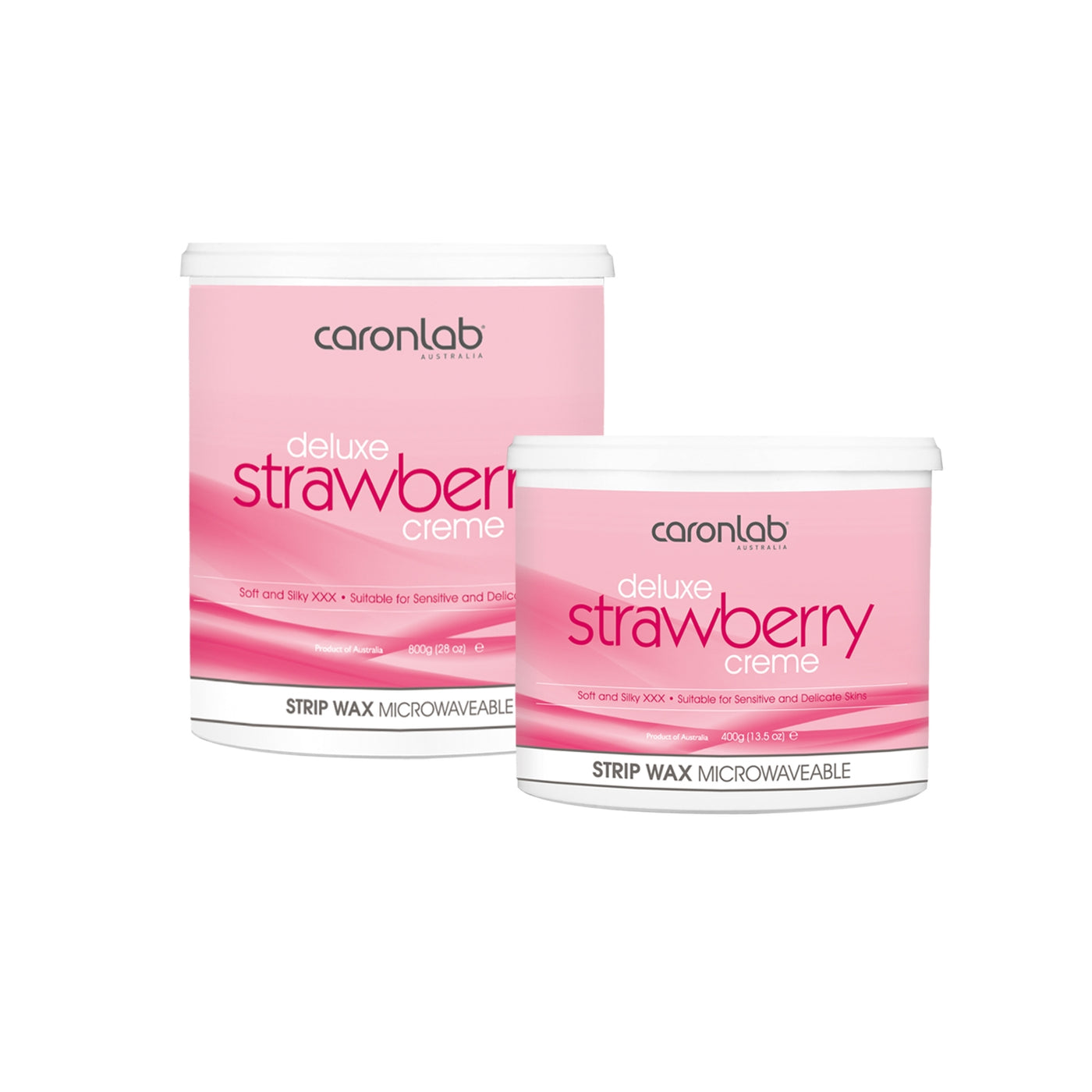 Caronlab Strawberry Creme Strip Wax Microwaveable