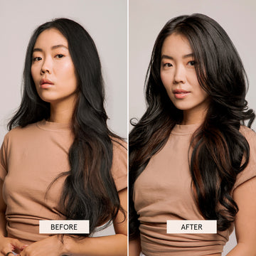 BondiBoost Thickening Therapy Shampoo (1 Litre) before and after use