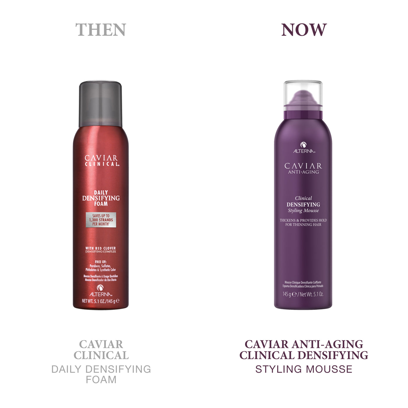 Alterna Caviar Anti-Aging Clinical Densifying Style Mousse (145g) new packaging and updated formula