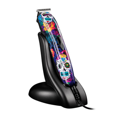 Andis SlimLine Ion Cordless Trimmer Sugar Skull Charging adapter and stand