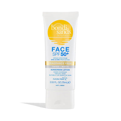 Bondi Sands SPF 50+ Fragrance Free Matte Tinted Face Lotion (75ml)