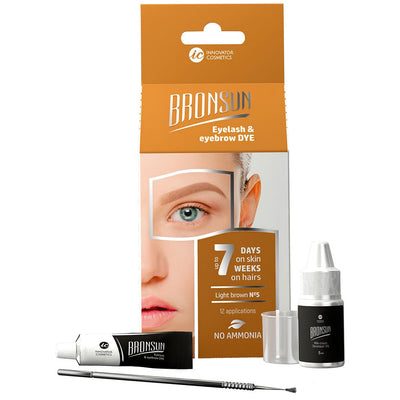 Bronsun Eyelash & Eyebrow Dye Trial Kit #5 Light Brown