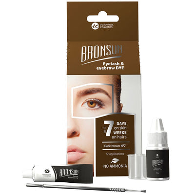 Bronsun Eyelash & Eyebrow Dye Trial Kit #7 Dark Brown