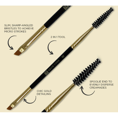 Brow Code 123 Micro Stroke Brush Features