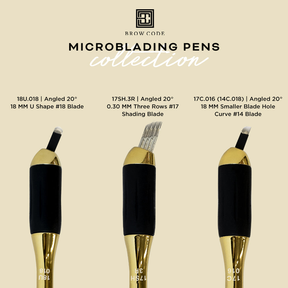 Brow Code Li Pigments Microblading Pen (10 Pack) - 17SH 3R 4