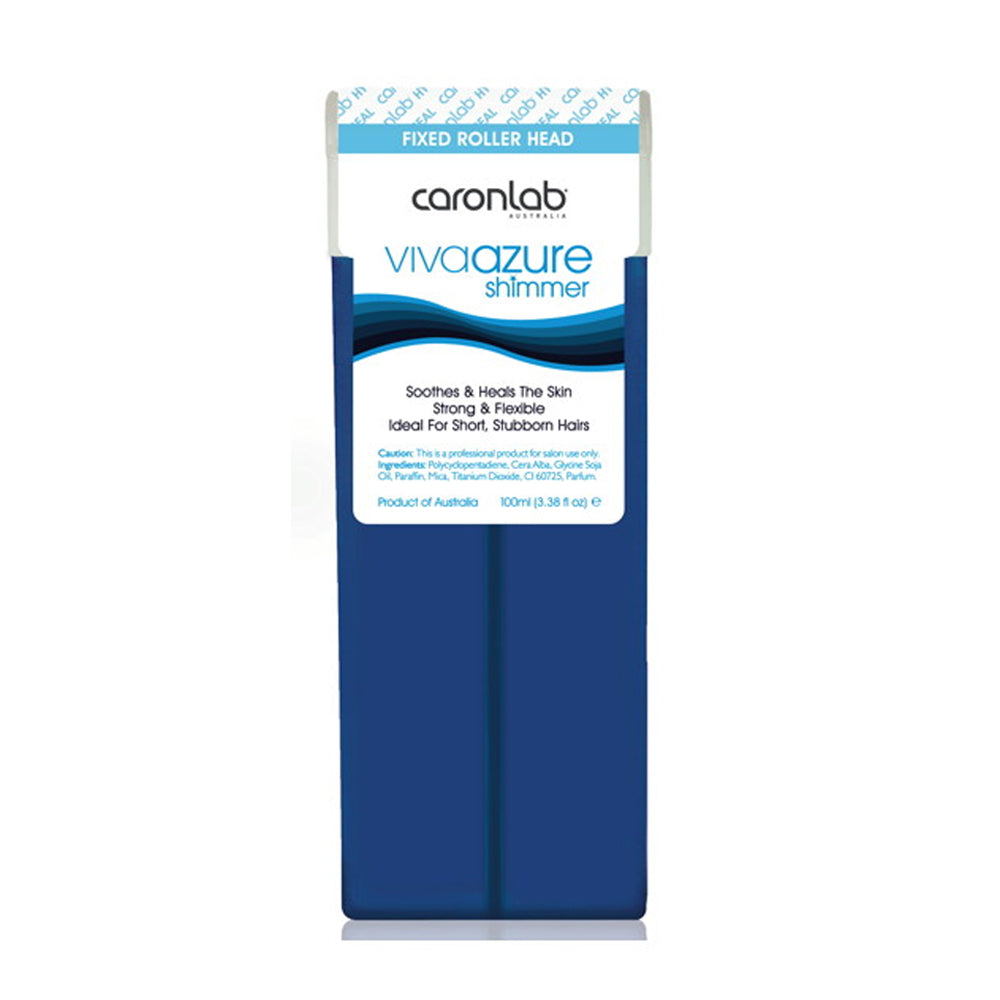 Caronlab Viva Azure Shimmer Strip Wax Cartridge Fixed Head 100ml
