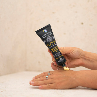 Eco Tan Hand & Nail Cream actual product application