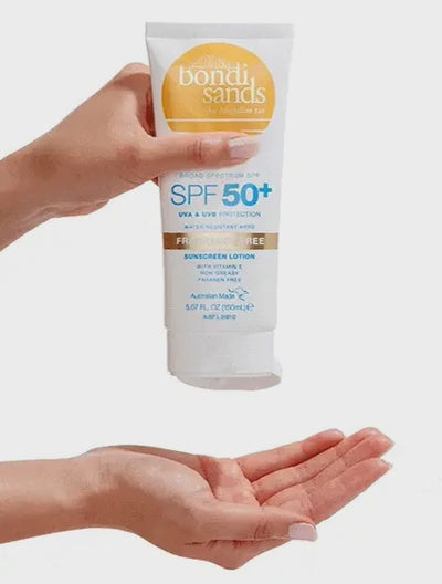 Bondi Sands SPF 50+ Fragrance Free Sunscreen Lotion (150ml) video