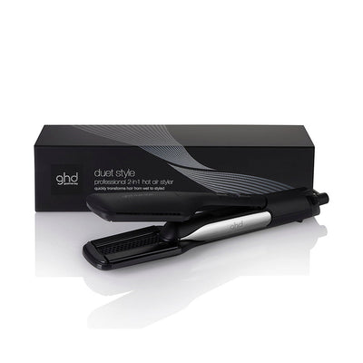 ghd Duet Hair Straightener packaging - black