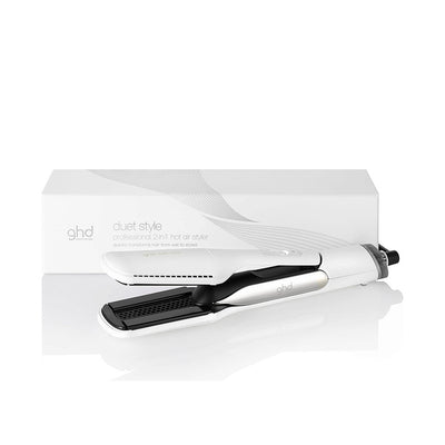 ghd Duet Hair Straightener packaging - white