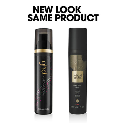 ghd Curly Ever After - Curl Hold Spray (120ml) old and new look