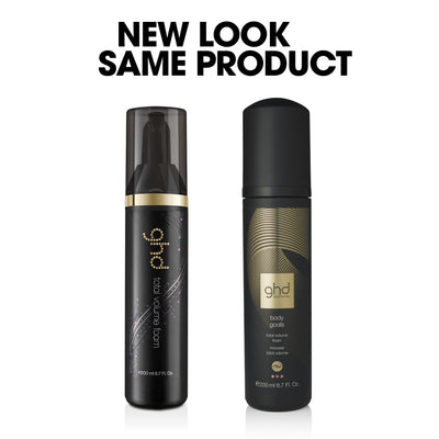ghd Body Goals - Total Volume Foam (200ml) old and new look