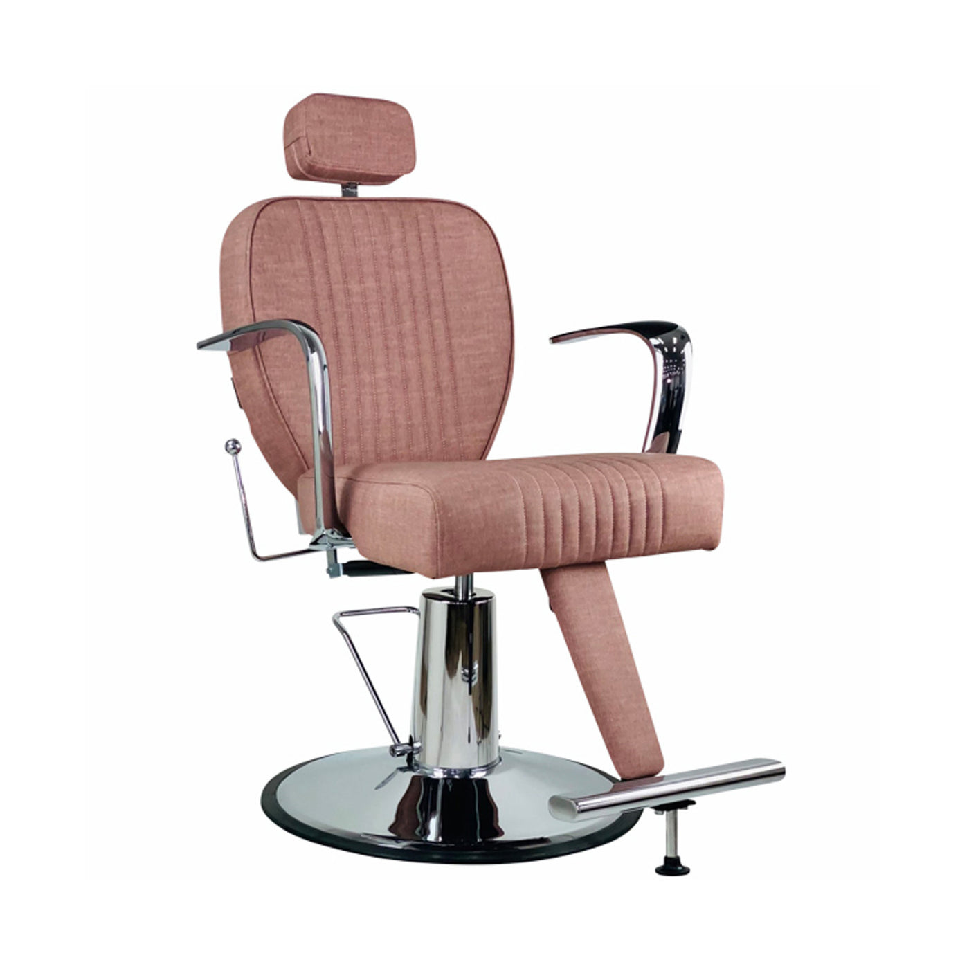 Joiken Titan Reclining Brow & Styling Chair - Dusty Pink side