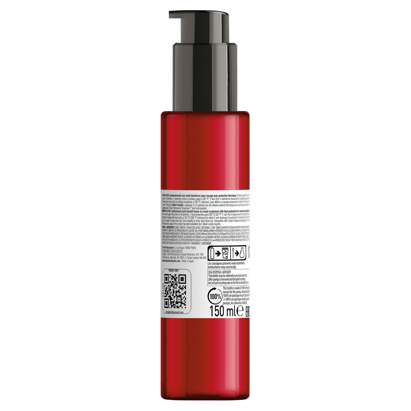 L'Oreal Professionnel Blow-dry Fluidifier 10-in-1 Leave-in Treatment 150ml