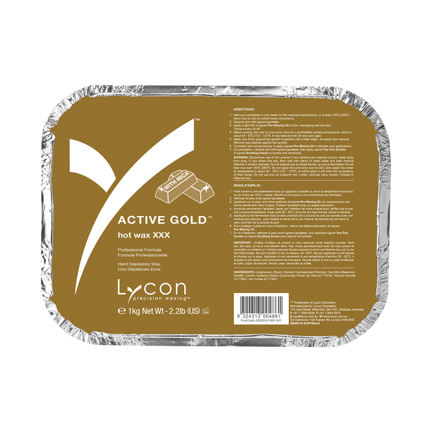 Lycon Active Gold Hot Wax 1kg