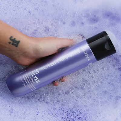 Matrix Total Results Color Obsessed So Silver Shampoo (300ml) in hand