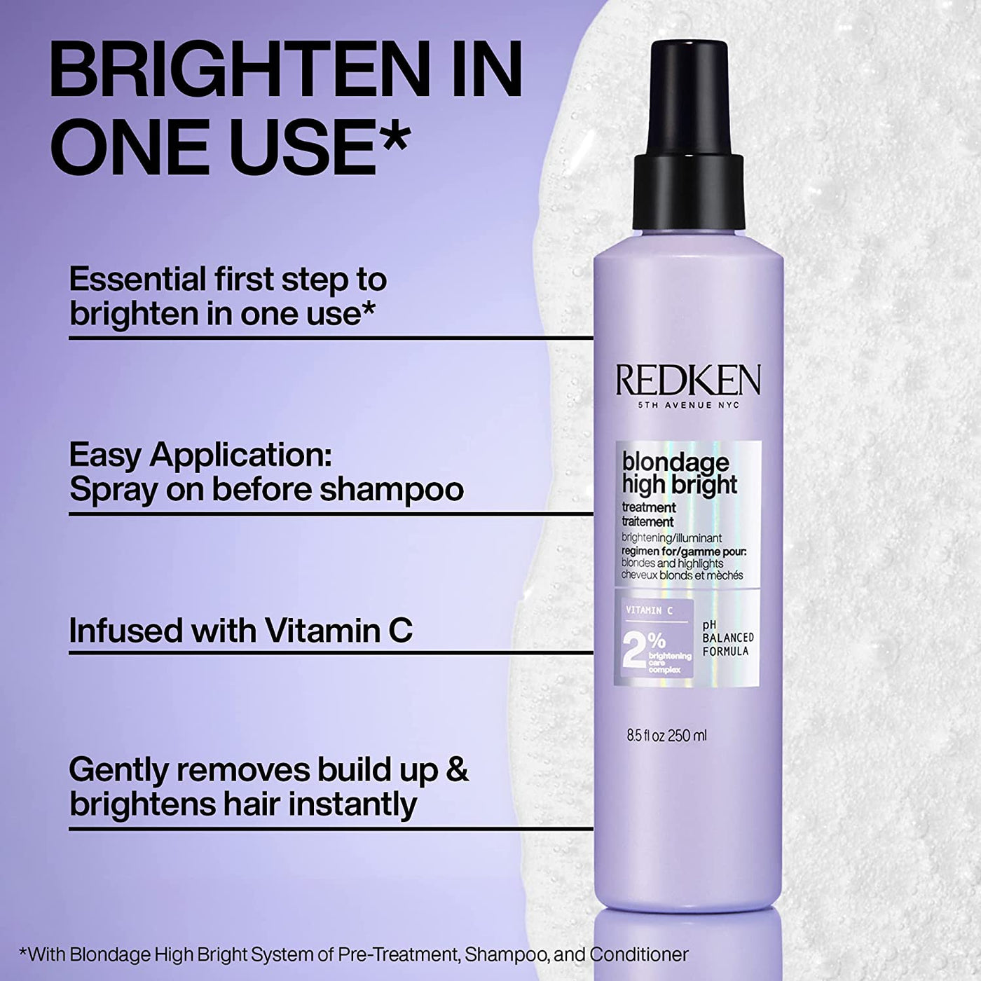 Redken Color Extend Blondage High Bright Pre-Shampoo Treatment (250ml) 2