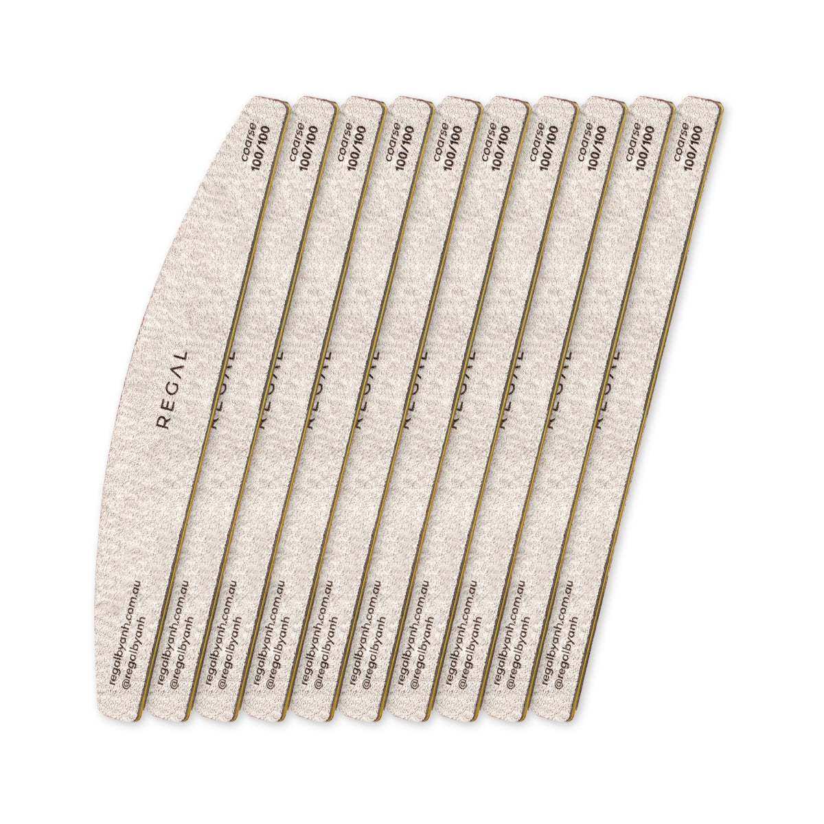 Regal by Anh Harbour Bridge Coarse 100/100 Nail File (10 Pack)