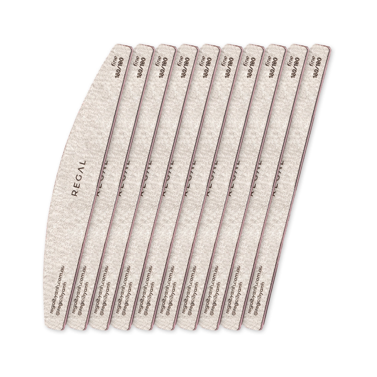 Regal by Anh Harbour Bridge Fine 180/180 Nail File (10 Pack)