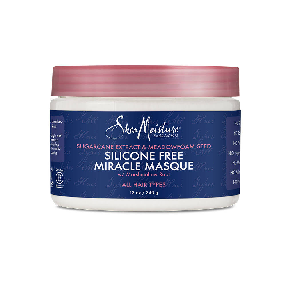 Shea Moisture Sugarcane Extract & Meadowfoam Seed Silicone Free Miracle Masque (340g)