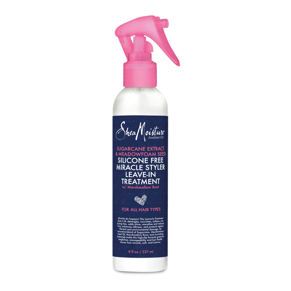 Shea Moisture Sugarcane Extract & Meadowfoam Seed Silicone Free Miracle Styler Leave-In Treatment (237ml)