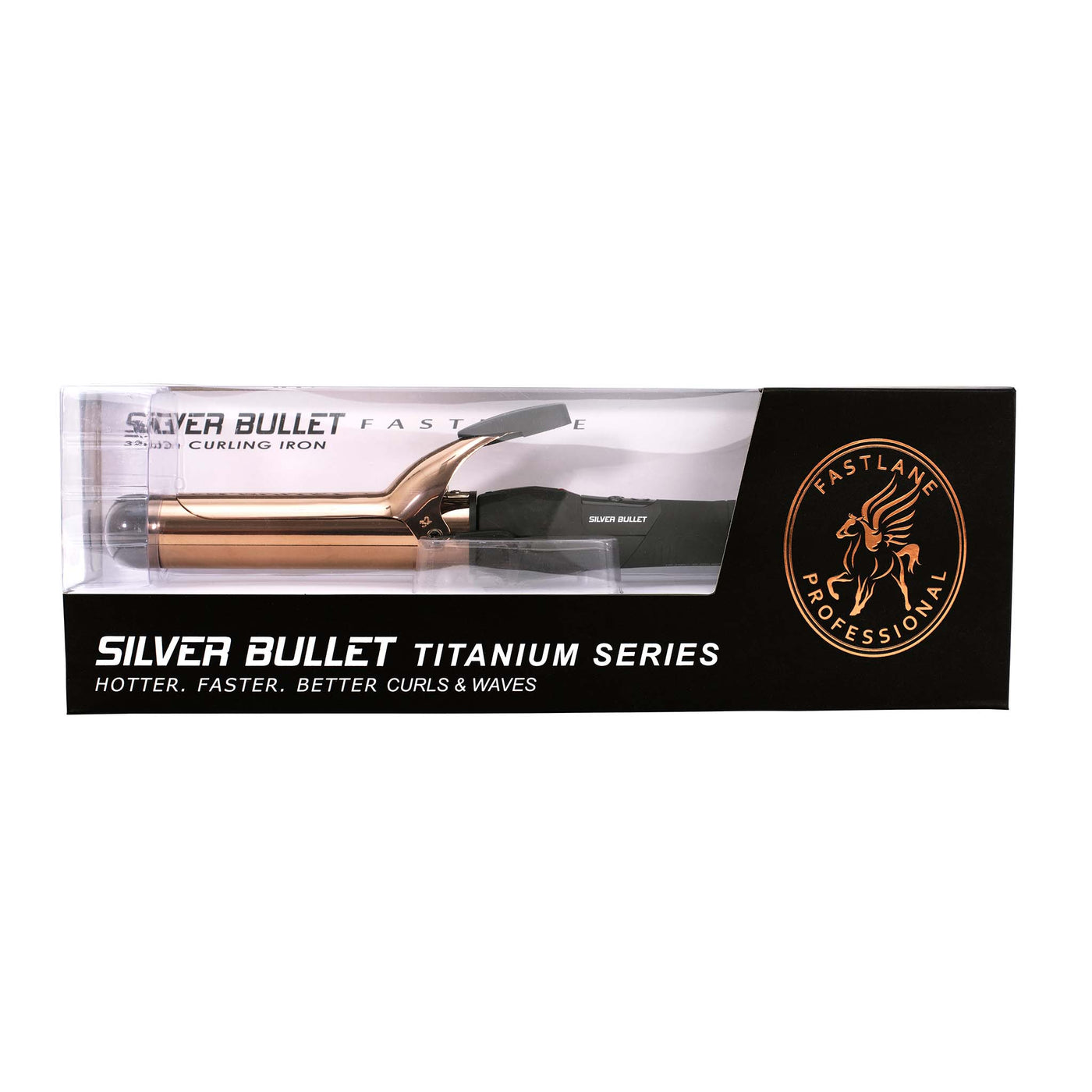 Silver Bullet Fastlane Titanium Curling Iron Rose Gold