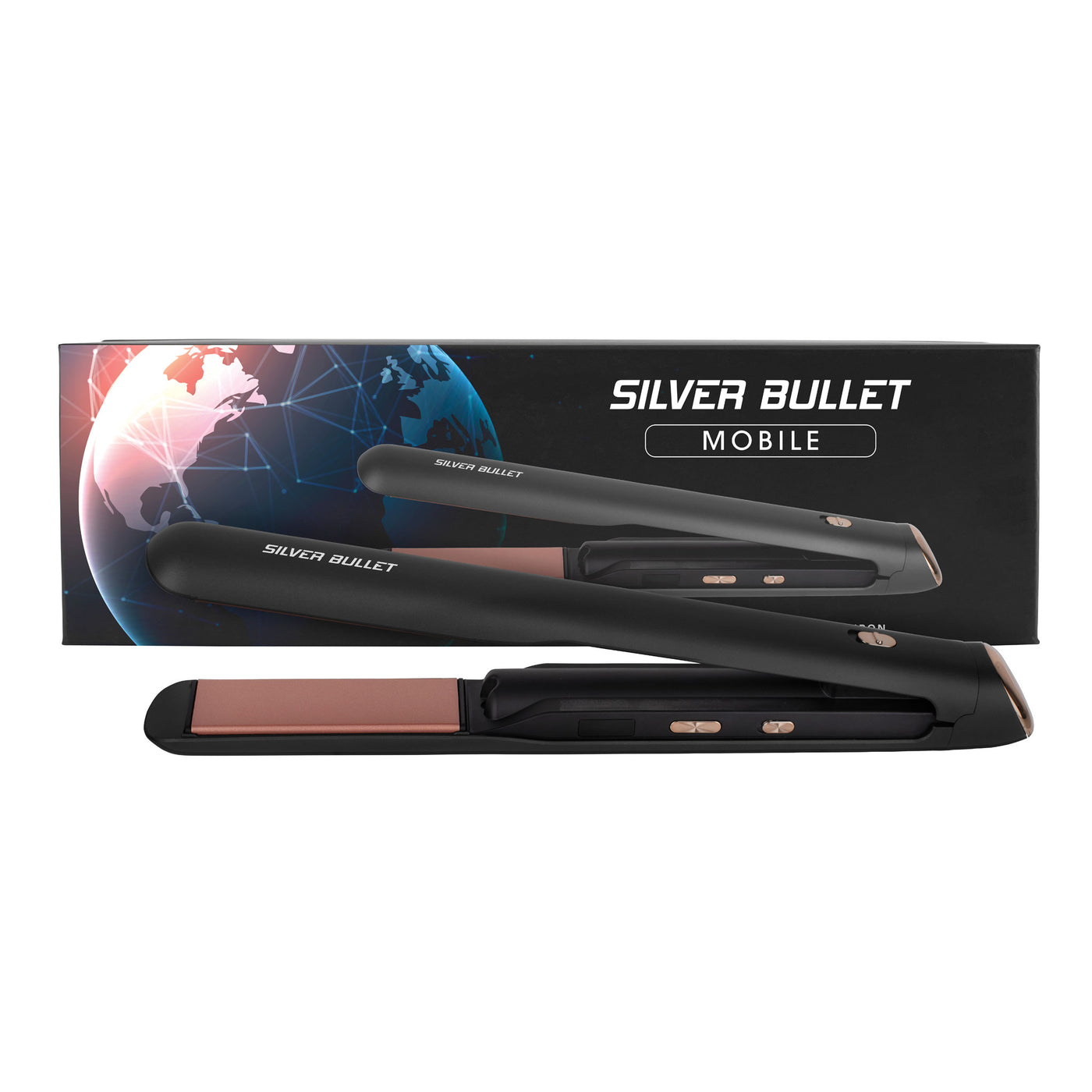 Silver Bullet Mobile Straightener Cordless (25mm) packaging