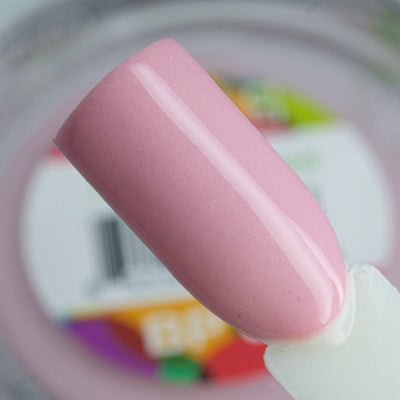 SNS Gelous Color Dipping Powder BP07 Roseate Spoonbill (43g) sample on nail