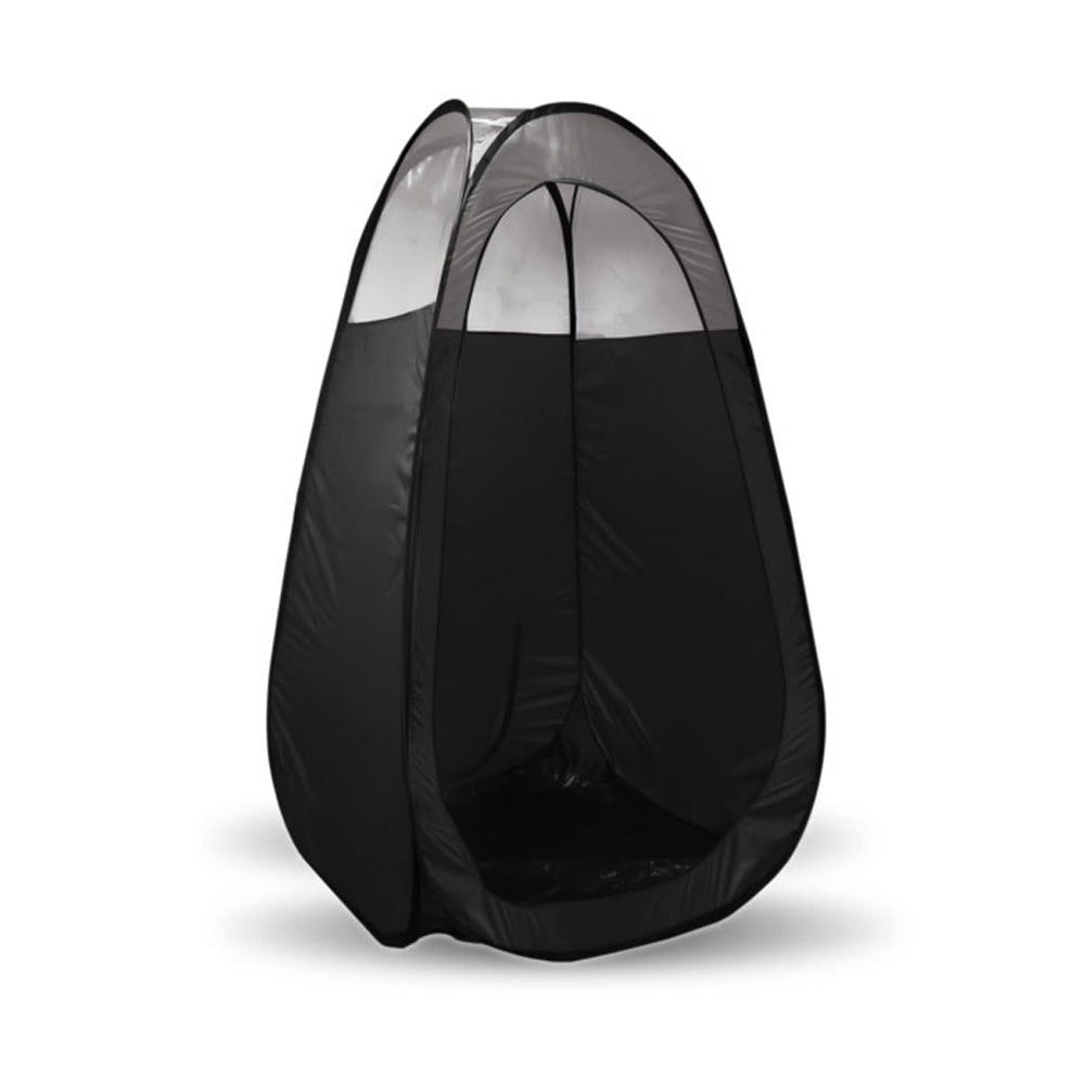 Tan Easy Pop Up Tent Portable Enclosure Black 1/3 Clear